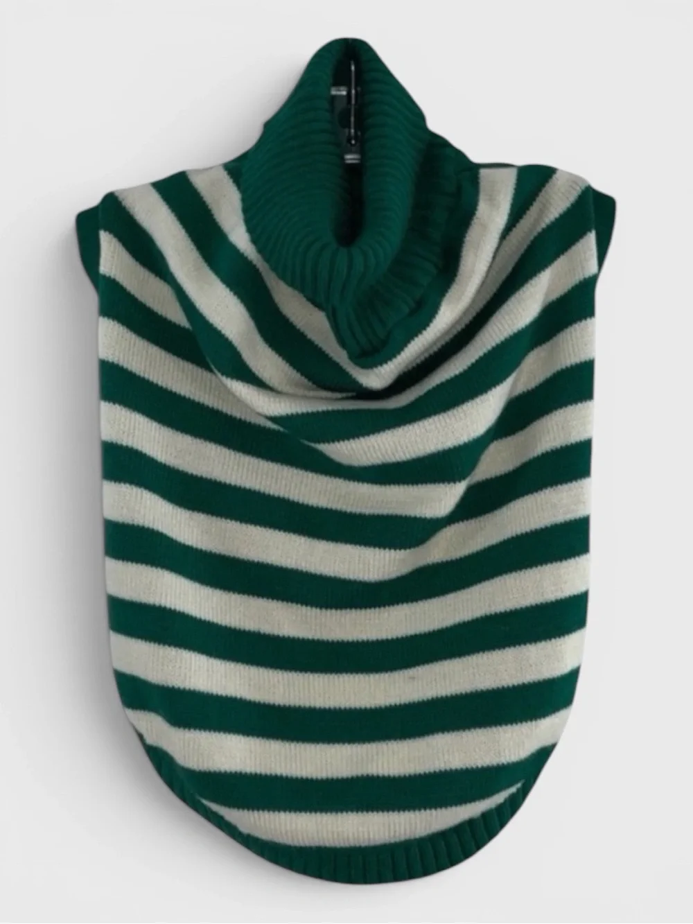 720 10/$50🏄🏻‍♀️ Green and White Striped XS Dog Sweater